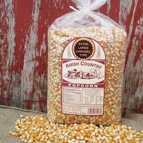 6 lb Bag XL Yellow Carmel Type Non-GMO Amish Country Popcorn 6 Pounds Total Pop Corn