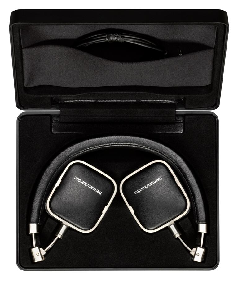 Harman Kardon SOHOa BLK Premium Flat-On Ear Mini Headphones with
