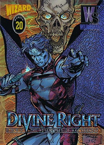 WIZARD MAGAZINE SERIES 4 1997 PROMO CARD NUMBER 20 DIVINE RIGHT HOLOCHROME