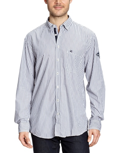 Camel Active Herren Hemden/ Freizeit, gestreift 185260, Gr. 54 (XL), Blau (18 navy) Preisvergleich