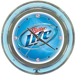 Miller Lite 14 Inch Neon Wall Clock (fls)