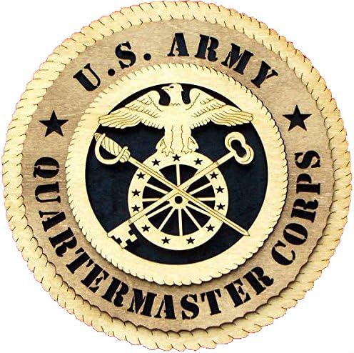 Laser Engraved, Personalized WT407 Army Quartermaster Wall Plaque