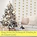 Sparkling Gold Paper Star Party Decoration Garland - Set of 4 (5 Meter Each) Total 20 Meter