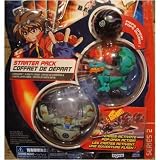 Grey Fear Ripper, Green Juggernoid and Black Mystery Marble Bakugan Battle Brawlers Starter Pack Series 2 with 3 Ability and 3 Metal Gate Cards