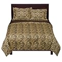 Leopard Print 300Tc Duvet Set - Brown