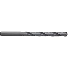 Precision Twist R10 High Speed Steel Jobber Drill Bit, Black Oxide Finish, Round Shank, Spiral Flute, 118 Degree Point Angle