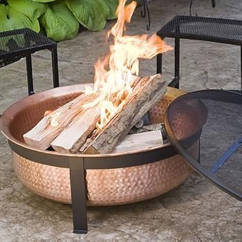 Price Cobraco Sh101 Hand Hammered 100 Copper Fire Pit With Screen