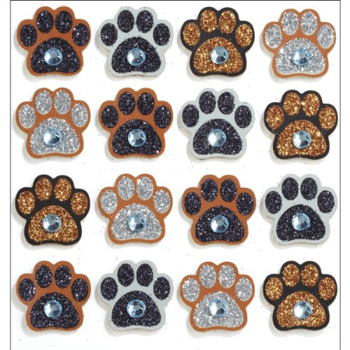 Jolee s Boutique Repeats Dimensional Stickers, Paw Prints