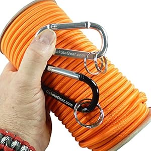 Shock Cord - ORANGE 1/4