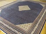 10'0 x 13'0 Navy Blue Persian Hand Knotted Mahallat Rug