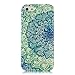 iPhone SE Case, iPhone 5&5s Case - MOLLYCOOCLE Fashion Style Colorful Painted Green Totem Flowers Pattern TPU Soft Cover Case for iPhone SE&5&5s(Totem Flowers)