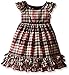 Laura Ashley London Girls' Plaid Taffeta Dress