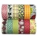 allydrew Washi Tapes Decorative Masking Tapes, Set of 12, ADSET11
