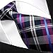 S14 Shlax&Wing Extra Long Size Checked Purple Mens Neckties Ties Silk