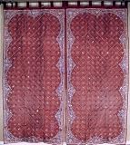 2 Burgundy Window Coverings Artisan Handmade Curtains