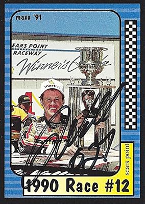 AUTOGRAPHED Rusty Wallace 1991 Maxx Racing SEARS POINT WIN (#2 Miller High Life) Vintage Signed Collectible NASCAR Trading Card with COA