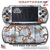 Rusted Metal WraptorSkinz Skin and Screen Protector Kit fits Sony PSP Slim