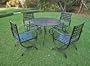 Dining Set - Spring - 5 Pcs 48 inch - Rust Borwn
