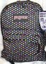 Jansport Classic Superbreak Backpack. Black Mini Polka Dot Hearts