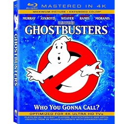 Ghostbusters  (Mastered in 4K) (Single-Disc Blu-ray + Ultra Violet Digital Copy)