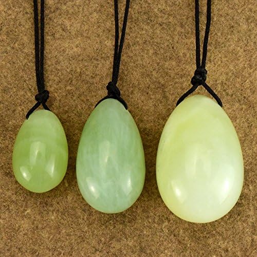 Top Grade New Jade Yoni Eggs,natural green Xiuyan Jade eggs Women Pelvic Kegel Exercise eggs for Vaginal, prefer carving 3 sizes ...