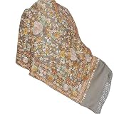 Evening Shawl Kashmir Sozuni Embroidery Design Wool India Wear 28 x 75 (ebsp001)