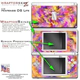 Nintendo DS Lite Tie-Dye Pastel WraptorSkinz Skin Kit by TuneTattooz TM