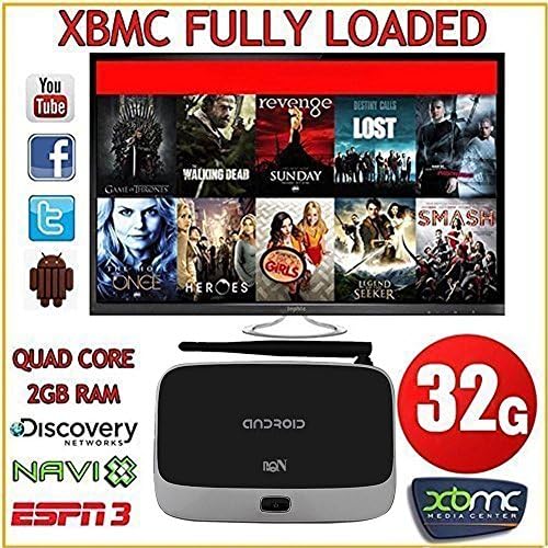 RQN Android Tv Box 2G+32G 918 PLUS Kodi(xbmc) Fully Loaded 1080p Quad Core Smart Media Player, IPTV,4k,3D