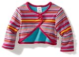 Zutano Baby-girls Infant Multi Stripe Shrug