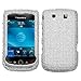 BlackBerry Torch 9800 AT&T Crystal Bling Protector Case - Silver Diamond thumb