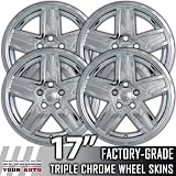 2007-2012 Jeep Compass 17 Sport Chrome Wheel Skin Covers