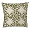 Leaf Embroidered Pillow - 18x18"