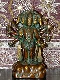 12 HANUMAN PANCHMUKHA MAHAVEER HINDU GOD BRASS STATU