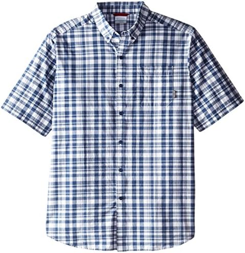 Columbia Men's Big-Tall Rapid Rivers Ii Short Sleeve Shirt, Carbon Plaid, Large/Tall