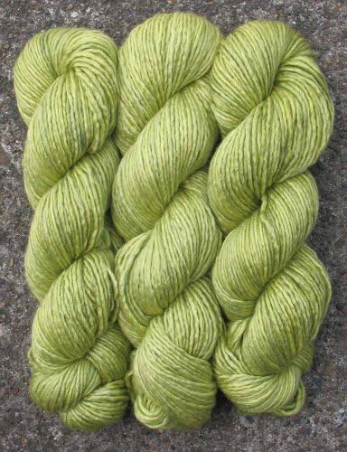 Living Dreams Betsy, Merino Tussah Silk Blend, Aran Worsted Weight Wool Yarn Hand Dyed by Art By Eve, 3.2 Ounce, Cricket