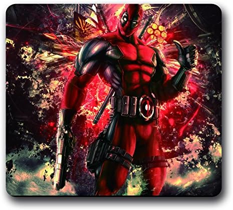 Deadpool Non-Slip Mouse Pad,Marvel Comics Water Resistant Rubber 10"*9"