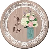 Rustic Wedding 10.25-inch Paper Plates 8 Per Pack