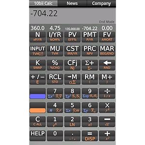 10bii Financial Calculator
