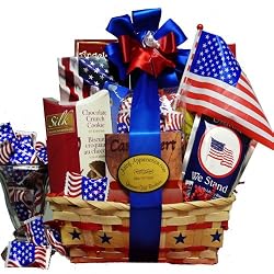 Art of Appreciation Gift Baskets America the Beautiful Patriotic Snacks and Treats Basket