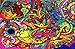 18 x 12 Graffiti Watercolor HTV Printed Heat Transfer Vinyl Craft Pattern Sheet 1 Design