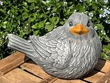 Eigenschaften Tiefes Kunsthandwerk GbR  / Tierfigur Vogel Drossel groß schiefergrau