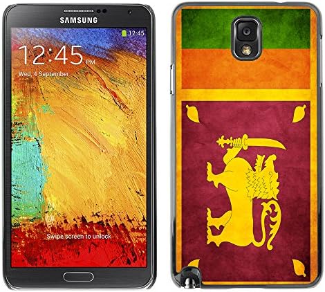 ArtCases Slim Design Case Cover Armor Shell / Sri Lanka Grunge Flag / Samsung Note 3