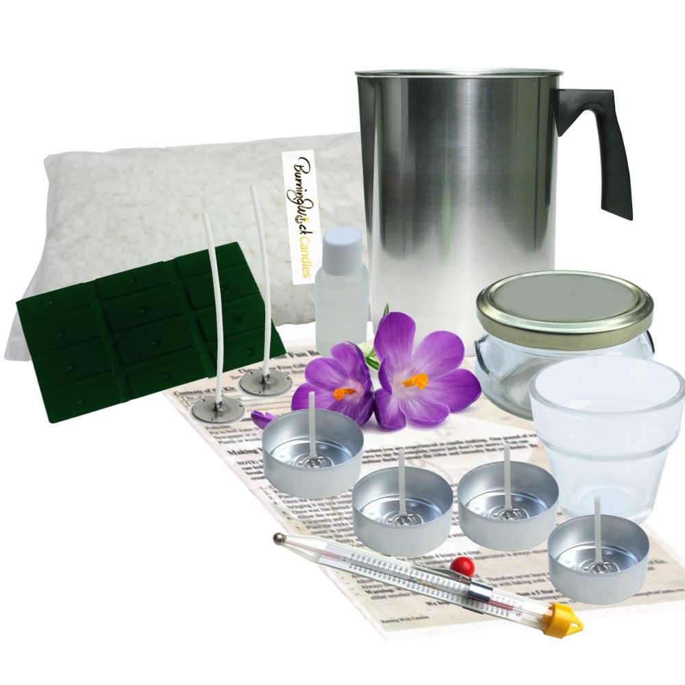 Burning Wick Candles Natural Soy Scented Candle Making Kit Thermometer