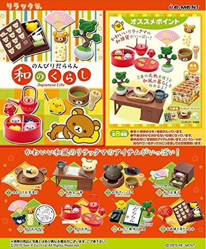 Rilakkuma Nombiri Danran Wa no Kurashi Japanese Life 8 Packs 1 BOX full set by Re-Ment