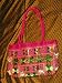 Handbag for women Rose Pink Embroidered Mirrior Purse