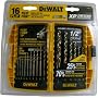 DeWalt DW1956 Pilot Point Twist Drill Bit Assortment, 16-Piece