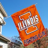 University of Illinois Fighting Illini House Flag
