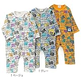 mother goose(マザーグース) カバーオール (70～80cm) キムラタンの子供服 (11520-164) グレー 80