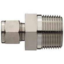 Parker A-Lok 10MSC8N-316 316 Stainless Steel Tube Fitting, Adapter, Tube OD x NPT Male