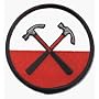 Pink Floyd - Round Hammers Logo - Embroidered Iron On or Sew On Music Patch